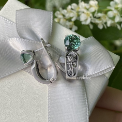 Серебряные серьги Истома