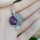 Серебряный комплект Гранаты серьги и кулон - кулон в виде граната