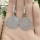 Комплект украшений с изображением дерева - серебряные серьги